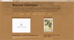 Desktop Screenshot of beyondelections.com